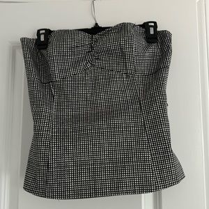 White House Black Market Strapless Corset Top